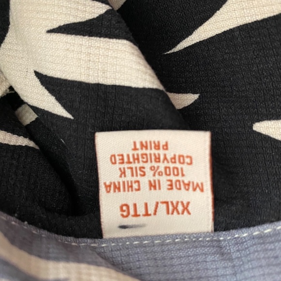 Tommy Bahama Black and Gray Floral Shirt - Picture 5 of 5